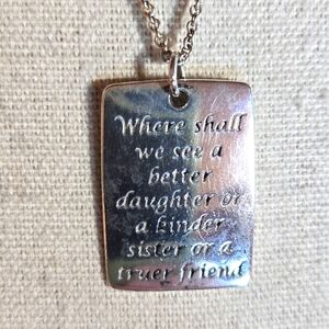 Laurel Elliot dvb 925 Pendant Necklace Daughter Sister Friend